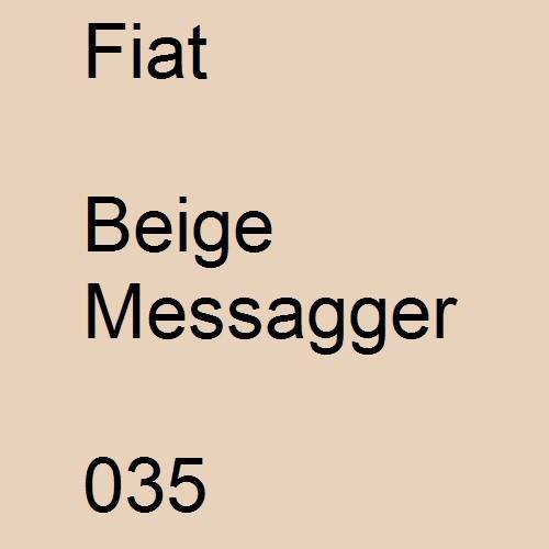 Fiat, Beige Messagger, 035.